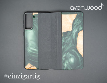 Samsung Galaxy S21 Plus PORTO COLLECTION FLIPCASE 13741 Grün